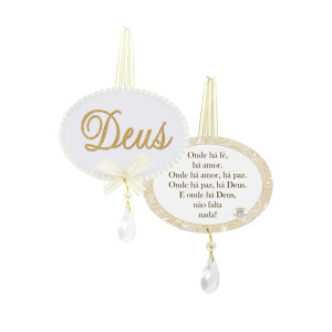MÓBILE COM PÉROLAS DEUS 9,5X12,5