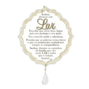 MÓBILE DE PAREDE COM APLIQUE LAR 22X20