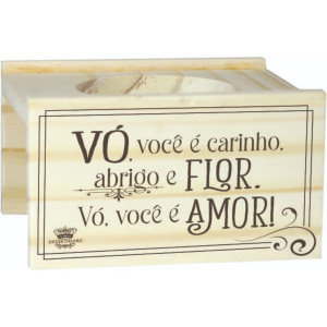 SUPORTE PARA VASO VÓ...FLORAL VERMELHO 9X13X14