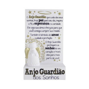MADEIRINHA ANJO GUARDIÃO DOS SONHOS 17X10X6