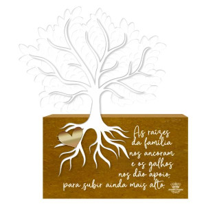 PLACA DE MESA AS RAÍZES DA FAMÍLIA...AURORA 1 20X17