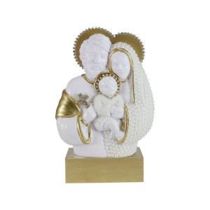 ENFEITE SAGRADA FAMÍLIA COM PÉROLAS 18,5X13