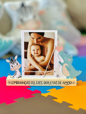 PORTA-RETRATRO LEMBRANÇAS FELIZES...ZOO 19X24