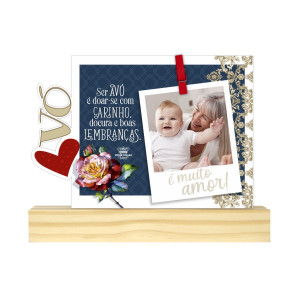 PORTA-RETRATO RECORTADO VÓ...ROSA ARABESCO 16X21