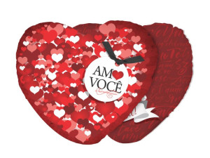 ALMOFADA CORAÇÃO AMO VOCÊ 29X25