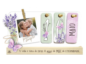 CALENDÁRIO PERMANENTE A VIDA É FEITA DE DIAS...MÃE 16X25X3,5