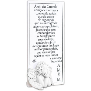 MADEIRINHA DE MESA ANJO DA GUARDA 22X10