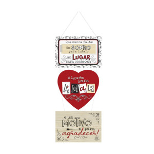 MÓBILE DE PAREDE QUE NUNCA FALTE UM SONHO PARA LUTAR...26X13,5