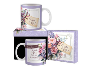 CANECA CERÂMICA A VIDA É HOJE...BORBOLETA