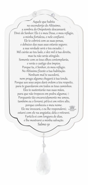 MÓBILE DE PAREDE SALMO 91 24,5X14,5