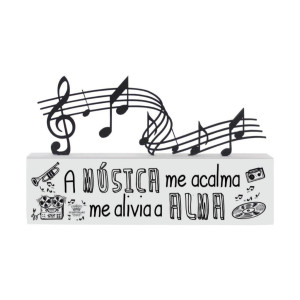 MADEIRINHA MÚSICA A MÚSICA ME ACALMA...11X18,5
