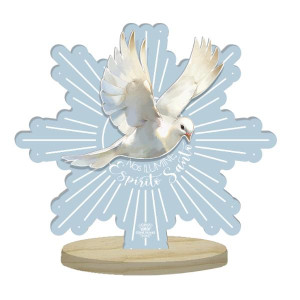 ENFEITE DE MESA RECORTADO ESPÍRITO SANTO AZUL 12X11,5