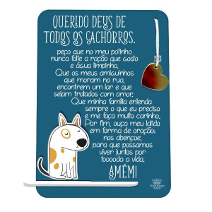 ENFEITE DE MESA ORAÇÃO CACHORROS... PET CORAÇÃO 1 20X15