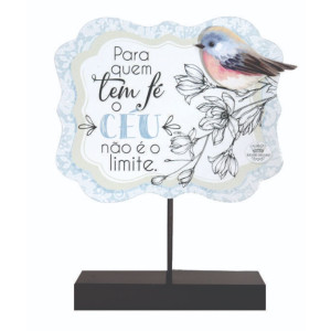 MADEIRINHA RECADO PARA QUEM TEM FÉ O CÉU NÃO É O LIMITE 13X12