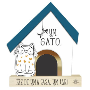 ENFEITE CASINHA UM GATO... PET O CORAÇÃO 1 19X16
