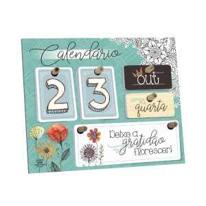 CALENDÁRIO PERMANENTE...JARDIM...18X22
