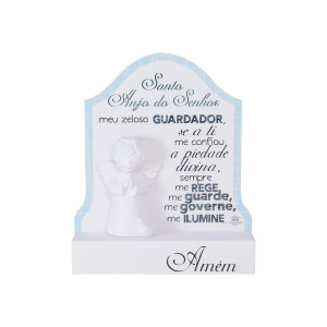 MADEIRINHA SANTO ANJO DO SENHOR AZUL 19,5X16,5