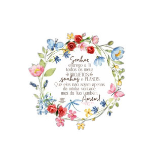 MÓBILE DE PAREDE COM APLIQUE SENHOR ENTREGO A TI TODOS OS MEUS PROJETOS...BORBOLETA 20X20