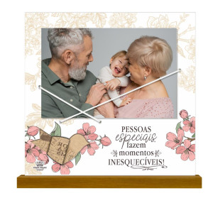 PORTA-RETRATO COM ELÁSTICO PESSOAS ESPECIAIS...CEREJEIRA 19X20