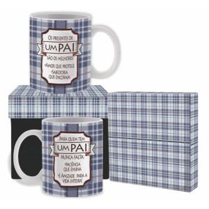 CANECA CERÂMICA OS PRESENTES DE UM PAI...XADREZ