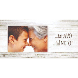 PORTA-RETRATO COM ELÁSTICO TAL AVÓ, TAL NETO 14,5X29