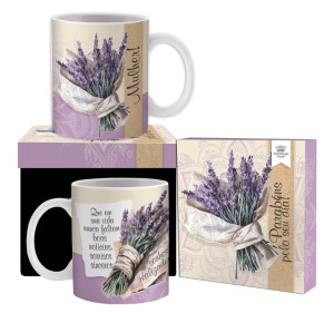 CANECA CERÂMICA MULHER PARABÉNS PELO SEU DIA 