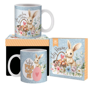 CANECA CERÂMICA PÁSCOA 