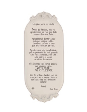 PROVENÇAL ORAÇÃO PARA OS AVÓS 36X16