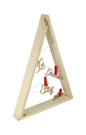 PORTA-RETRATO E RECADO COM PALAVRAS E PRESILHAS 38X32