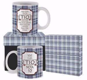 CANECA CERÂMICA TIO XADREZ