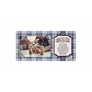 PORTA-RETRATO COM ELÁSTICO BISAVÔ SEU AMOR...14,5X29