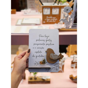 ENFEITE DE MESA PARA HOJE PALAVRAS... AURORA 1 20X15