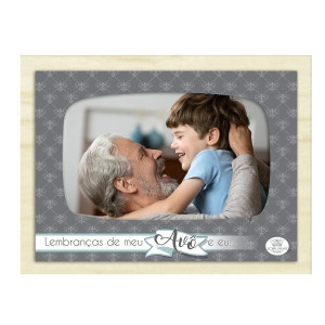 PORTA-RETRATO RECORTADO LEMBRANÇAS DE MEU AVÔ E EU ... 15X20