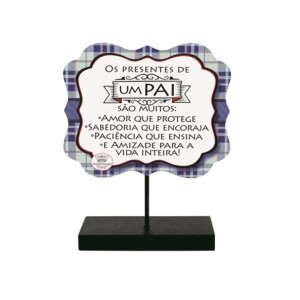 MADEIRINHA RECADO PAI XADREZ 17X11,5