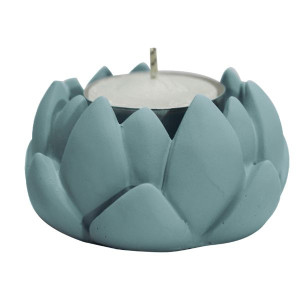 PORTA-VELA FLOR AZUL...BENÇÃO 4X7X7