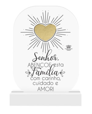 MADEIRINHA SENHOR ABENÇOE ESTA FAMÍLIA...20X12