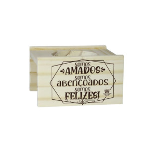 SUPORTE PARA VASO SOMOS AMADOS ABENÇOADOS...9X13X14