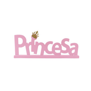 PALAVRA DE MESA PRINCESA ROSA 9X24,5