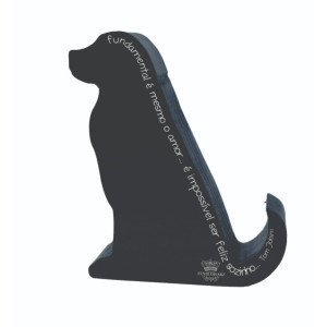 ENFEITE DE MESA CACHORRO...PRETO 13X10,5