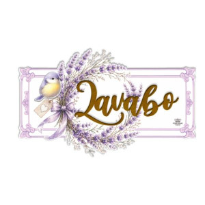 QUADRO LAVABO LAVANDA 15,5X27,5