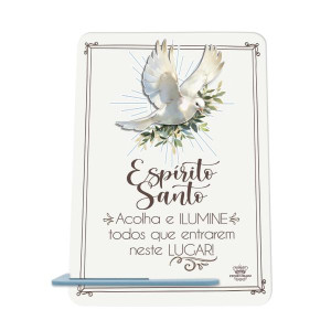 PLACA DE MESA ESPIRITO SANTO 20X15