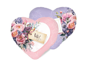 ALMOFADA CORAÇÃO VÓ...BORBOLETA 29X25