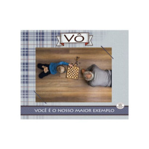 PORTA-RETRATO COM ELÁSTICO VÔ XADREZ 25X30