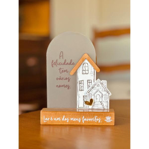 ENFEITE DE MESA A FELICIDADE TEM VÁRIOS NOMES...AURORA 1 17,5X14