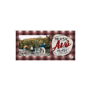 PORTA-RETRATO COM ELÁSTICO MELHOR AVÔ 14,5X29