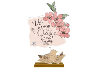 MADEIRINHA RECADO VÓ É AMOR DE DEUS...CEREJEIRA 19X12