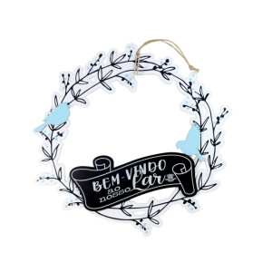 GUIRLANDA BEM-VINDO AO NOSSO LAR 30X30