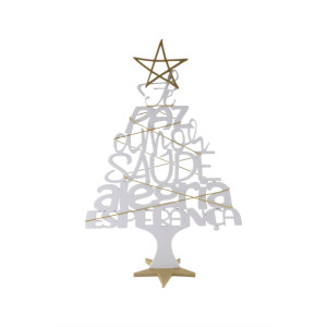 ENFEITE ÁRVORE NATAL PALAVRAS 29,5X20,5