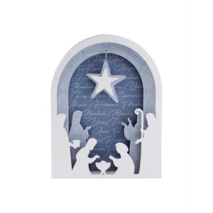 ENFEITE PRESÉPIO 3D 21X16,5