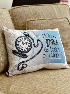 ALMOFADA MELHOR PAI DE TODOS OS TEMPOS ... 33X45